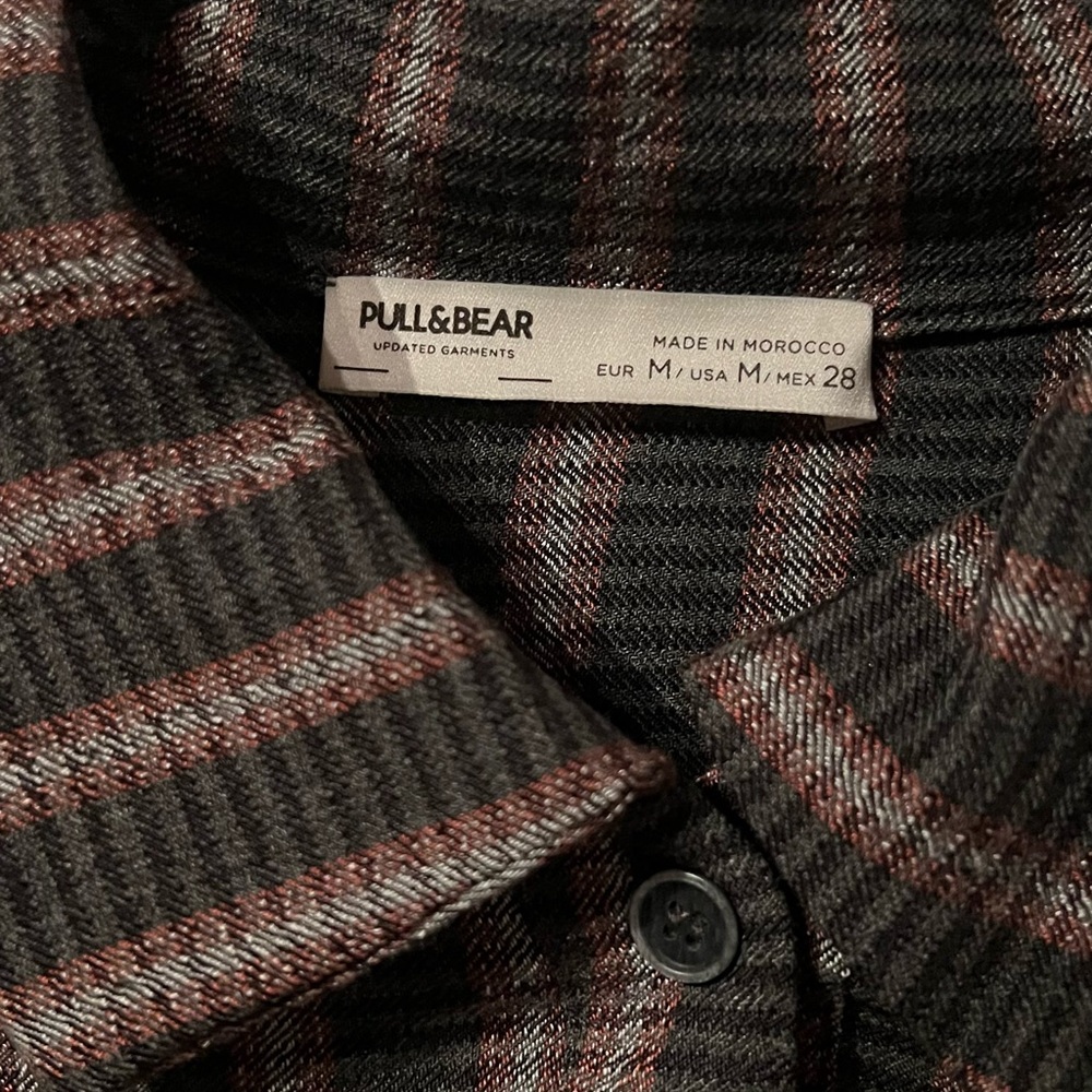 Pull&Bear Cropped Striped Button Top - image 4